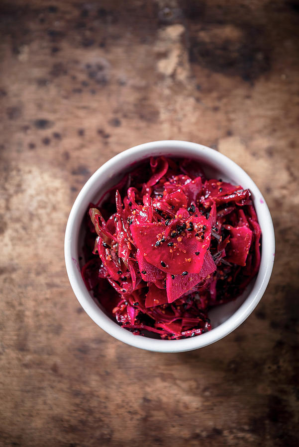 Beetroot And Mustard Pickle Photograph by Nitin Kapoor