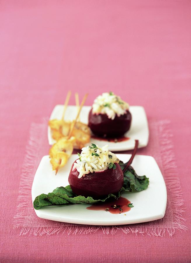 Beetroot Filled With Rice Photograph by Jalag / Julia Hoersch