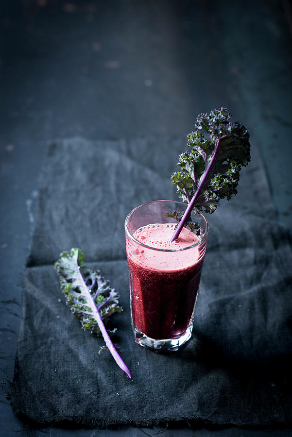Beetroot Kale Smoothie Photograph by Manuela Rther
