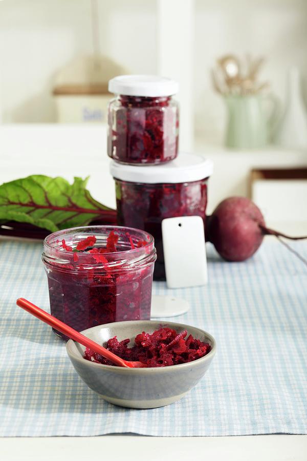 Beetroot Relish With Horseradish Photograph by Peter Garten