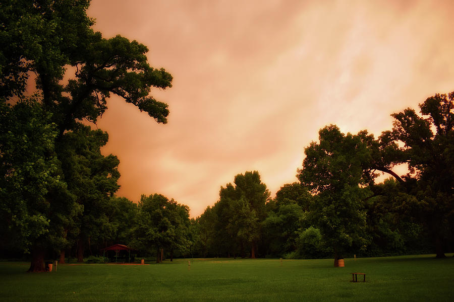 Before The Storm Camping At Francis Park Kewanee IL 01 Photograph by Thomas Woolworth