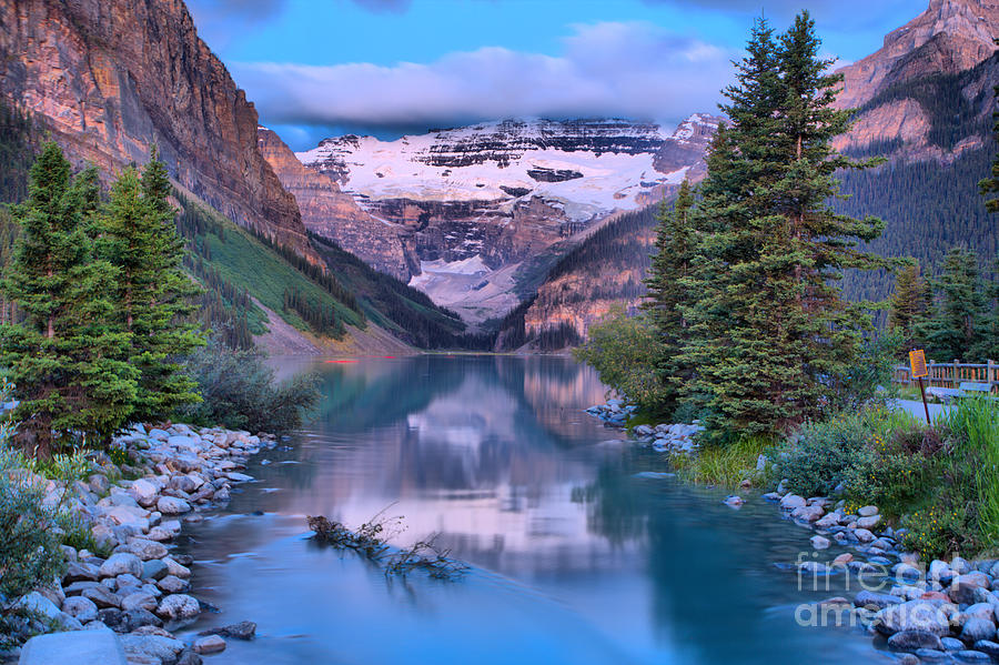 Before The Sun At Lake Louise Photograph by Adam Jewell