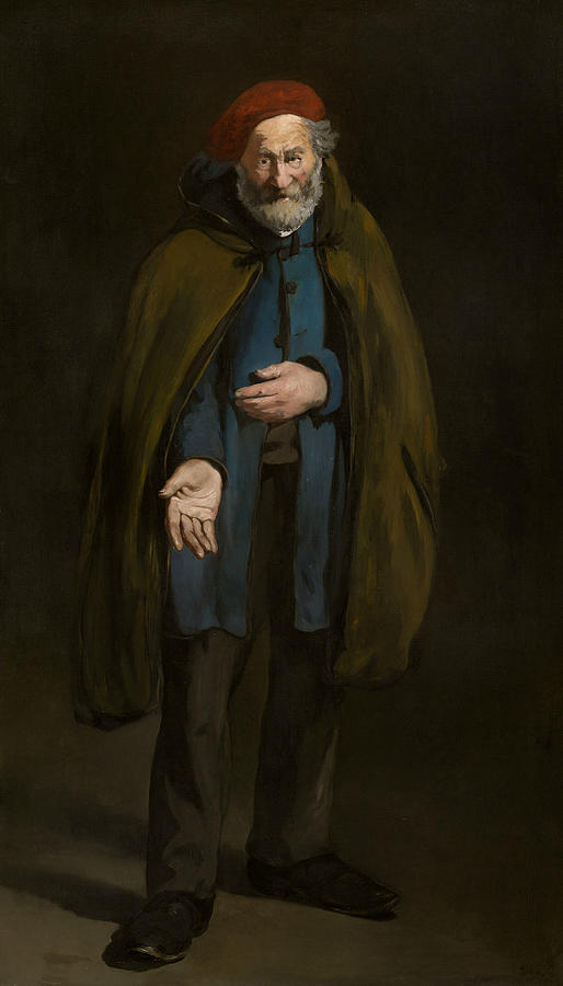 Beggar with a Duffle Coat Painting by Edouard Manet