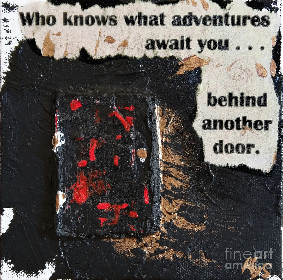 Behind Another Door Mixed Media by Alys Caviness-Gober