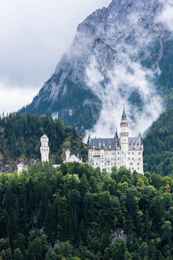 Behind Neuschwanstein Castle Photograph by Robert VanDerWal - Fine Art ...