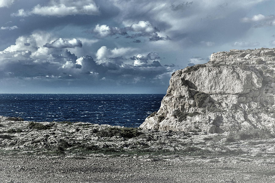 Behind The Cliffs The Deep Blue Sea Photograph by Rabiri Us