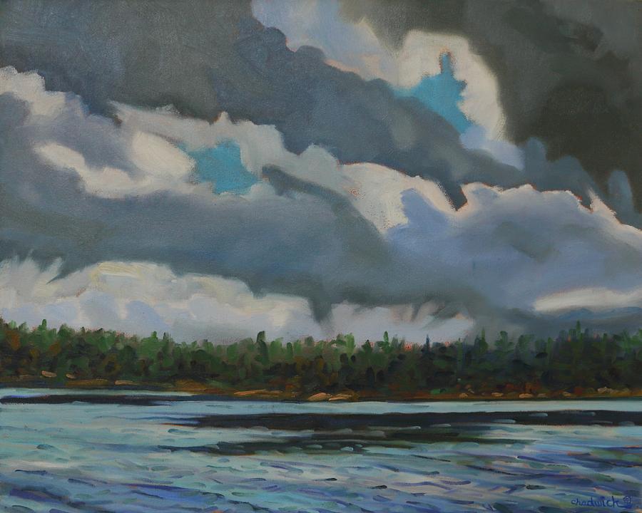Behind the Cold Front Painting by Phil Chadwick