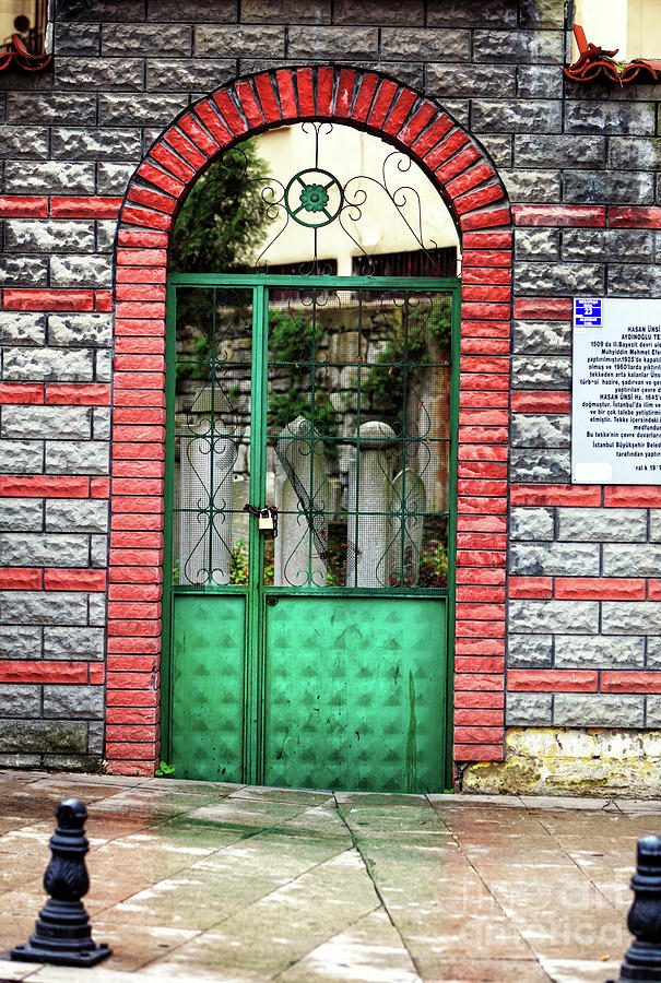 Behind the Green Door at the Aydinoglu Tekkesi in Istanbul Photograph by John Rizzuto