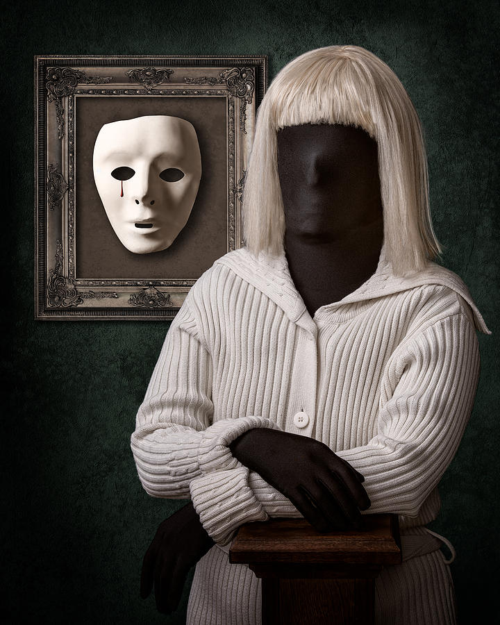 Portrait Photograph - Behind The Mask by Petri Damstn