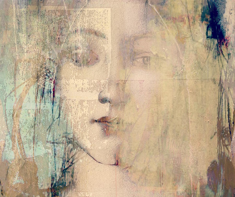 Portrait Mixed Media - Behind The Painted Smile  by Paul Lovering