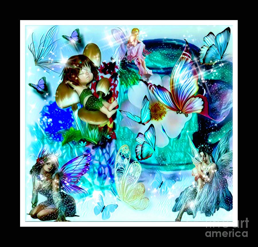 Behind The Scene With Fairies Mixed Media
