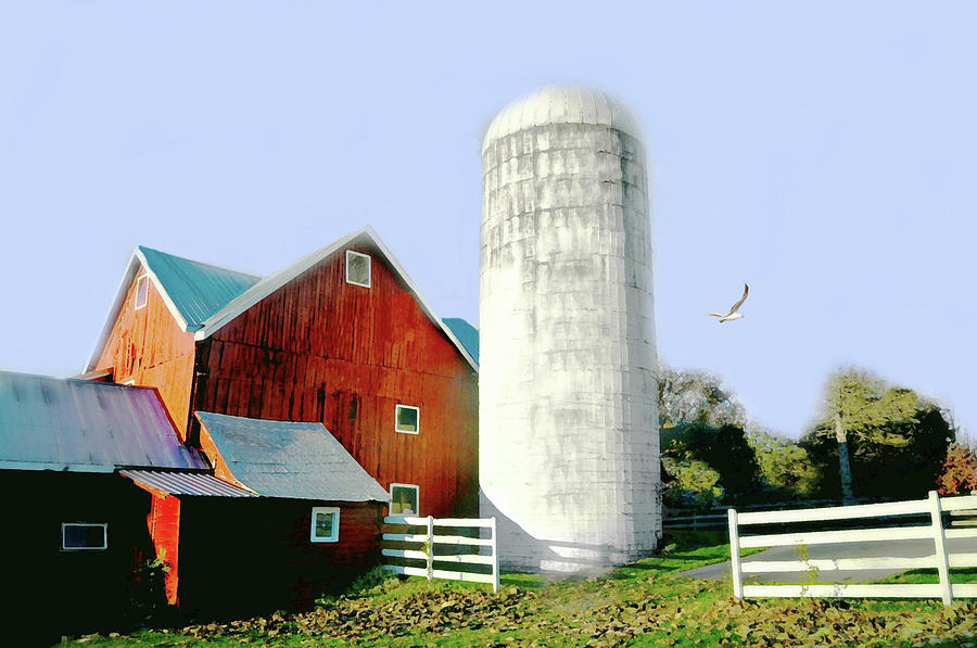 Behind the Silo Photograph by Diana Angstadt