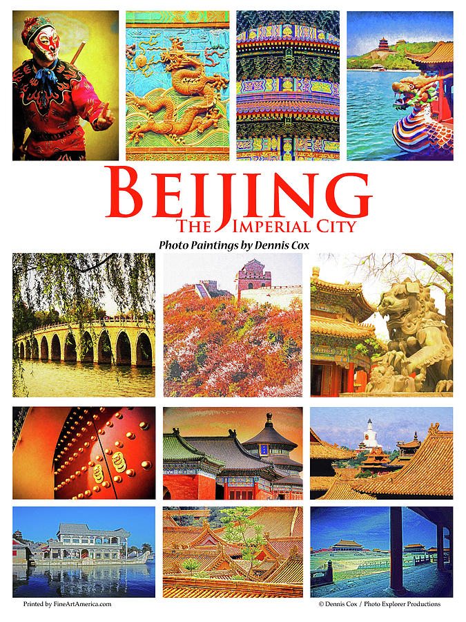 Beijing Travel Poster Photograph by Dennis Cox