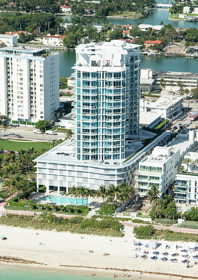 Bel Aire On The Ocean Condos Miami Beach Aerial Photograph By David ...