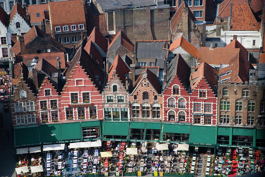 Belgium, Flanders, Bruges, The Market Photograph by Darrell Gulin