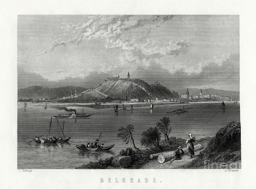 Belgrade, 1883. Artist A Willmore Drawing by Print Collector