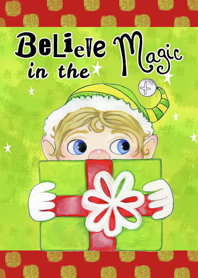 Christmas Mixed Media - Believe In The Magic by Valarie Wade