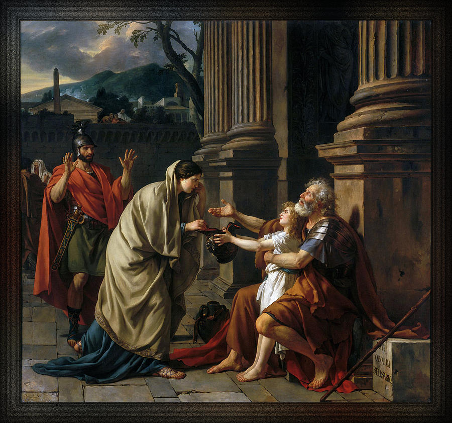 Belisarius by Jacques Louis David Painting by Rolando Burbon