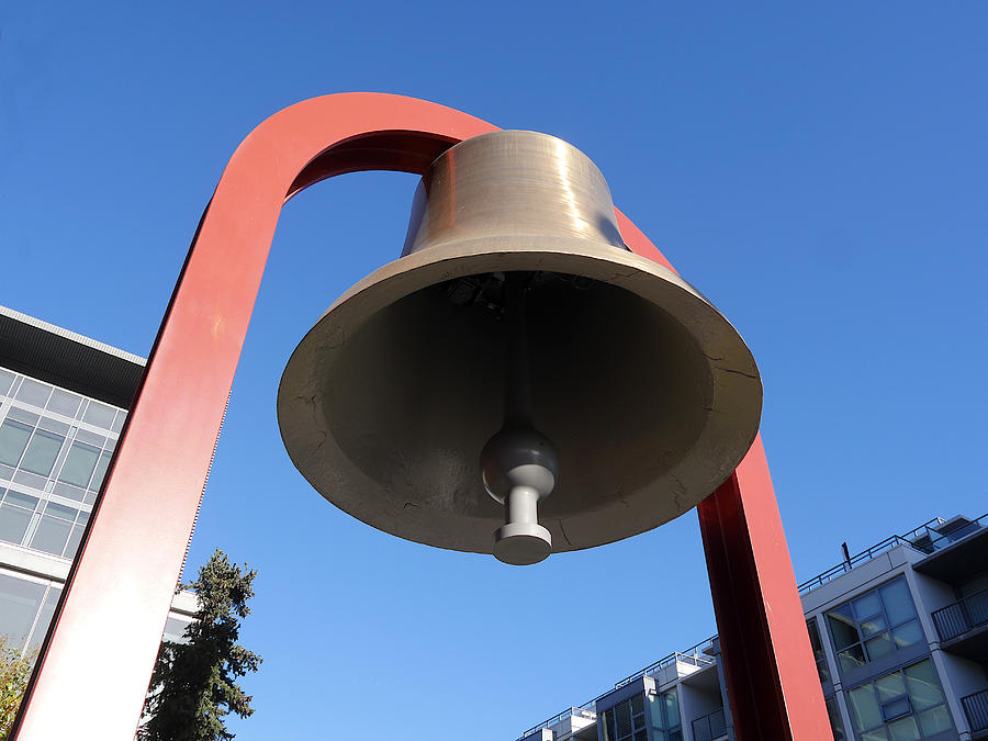 Bell at First Responder Plaza Photograph by Richard Reeve