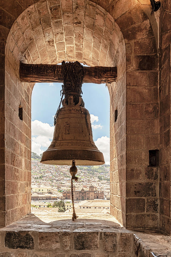 Bell At The Tower Of San Francisco Church In Cusco, Peru. Photograph