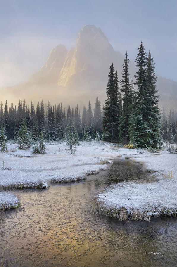 Mountain Photograph - Bell Mountain North Cascades I by Alan Majchrowicz