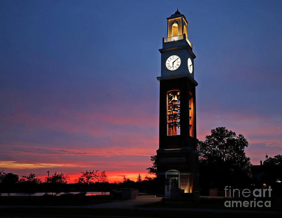 Bell Tower At Coxhall Gardens Carmel Indiana Photograph By Steve Gass