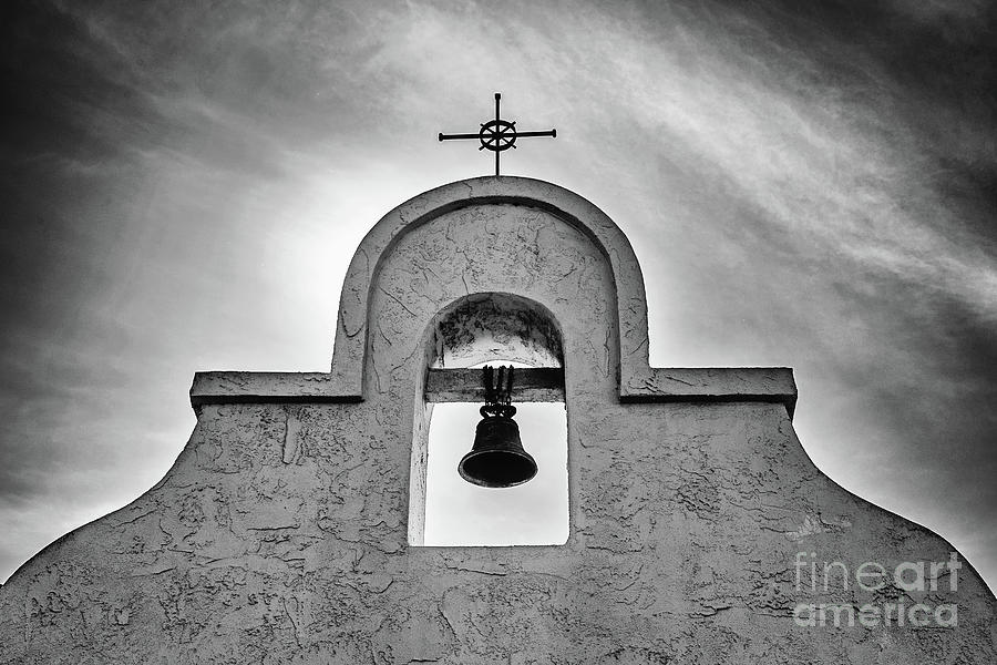Architecture Photograph - Bell Tower - BW by Scott Pellegrin