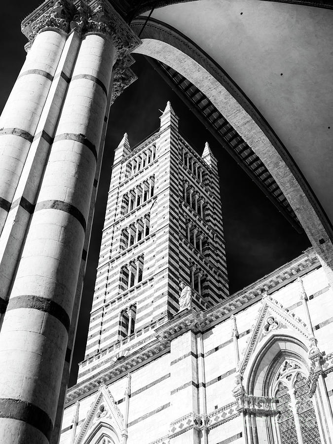 Bell Tower of the Siena Cathedral Photograph by John Rizzuto