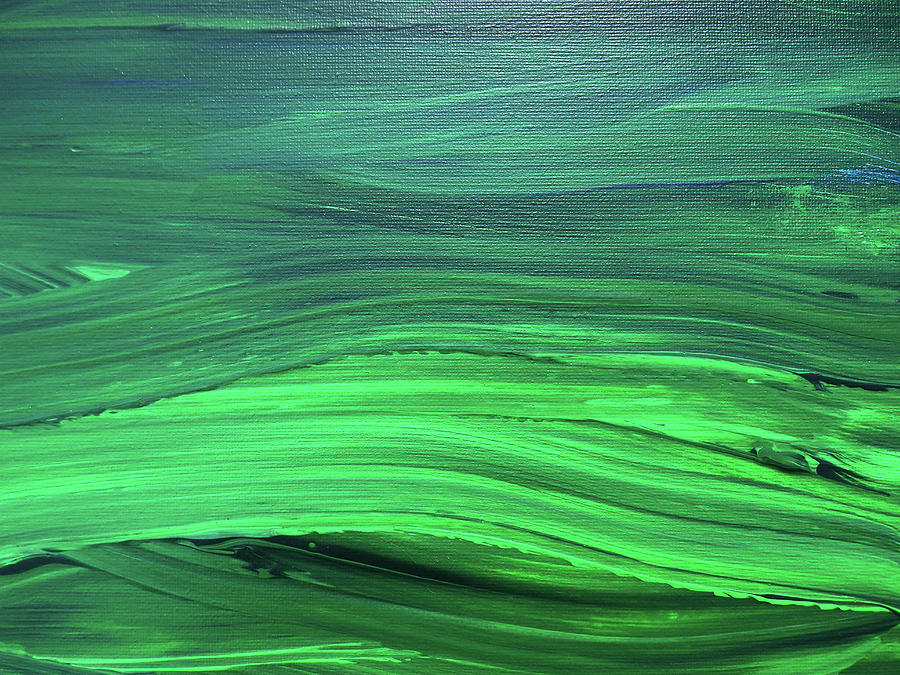 Bella Terra Verde Abstract Green Decor IV Painting by Irina Sztukowski ...