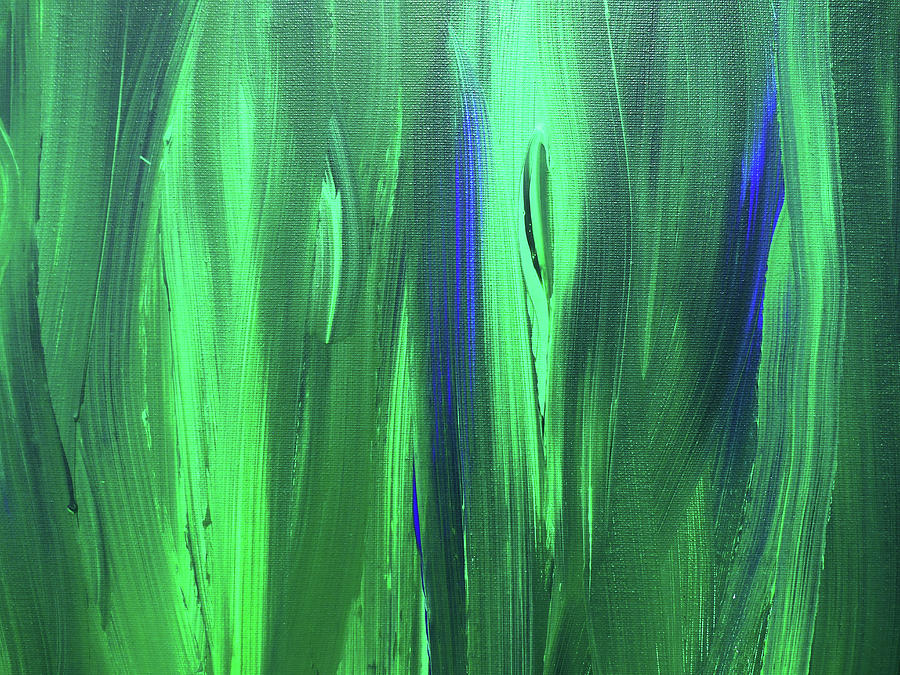 Bella Terra Verde Abstract Green Decor XIII Painting by Irina Sztukowski