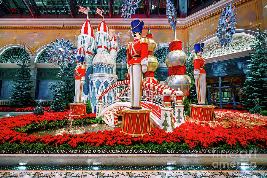 Bellagio Conservatory Ice Castle and Toy Soldiers 2018 Photograph by Aloha Art