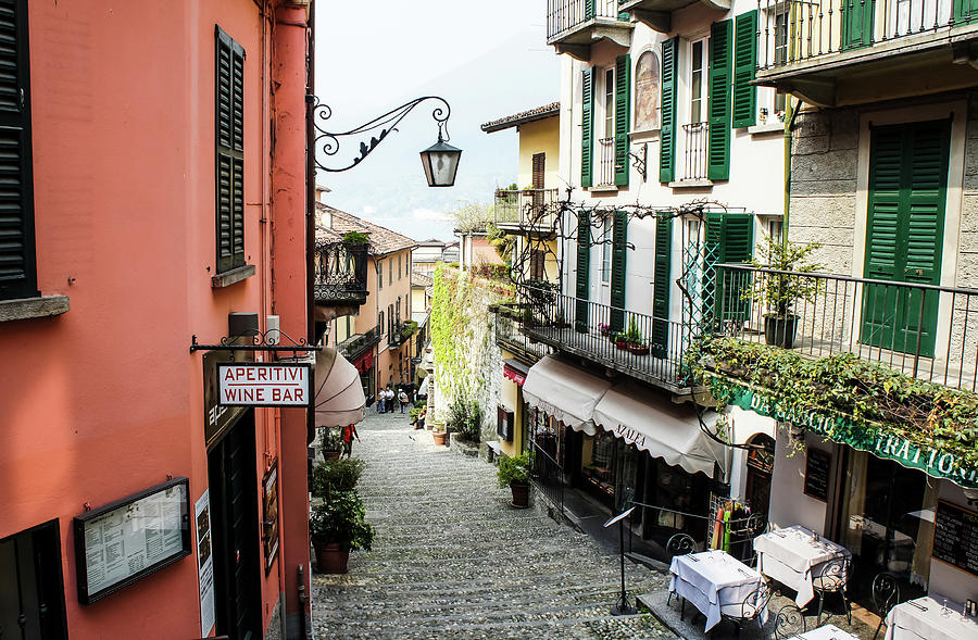 Bellagio Steet, Italy Photograph by Dawn Richards