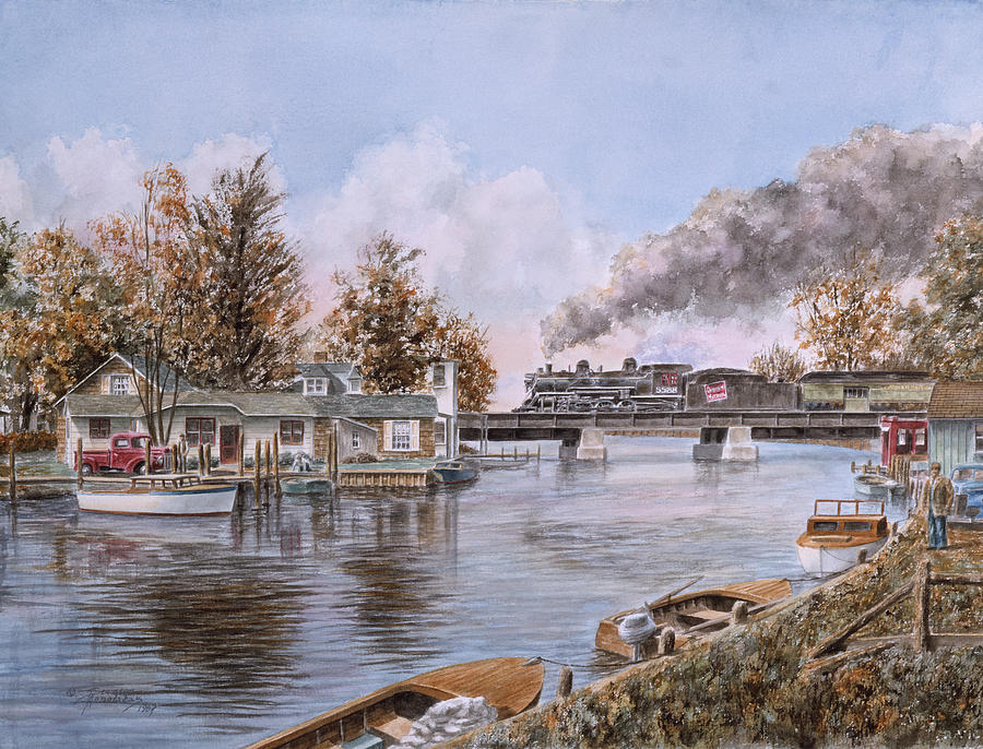 Belle River Painting - Belle River, Ontario by Stanton Manolakas