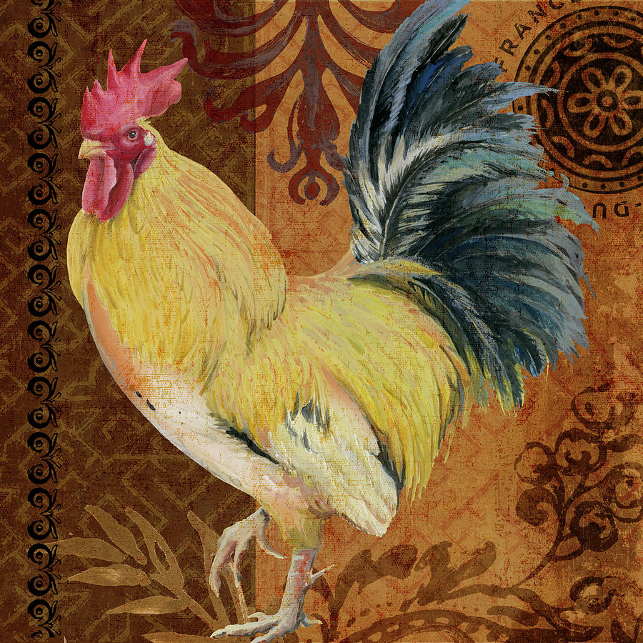 Belle Rooster II Mixed Media by Art Licensing Studio - Fine Art America