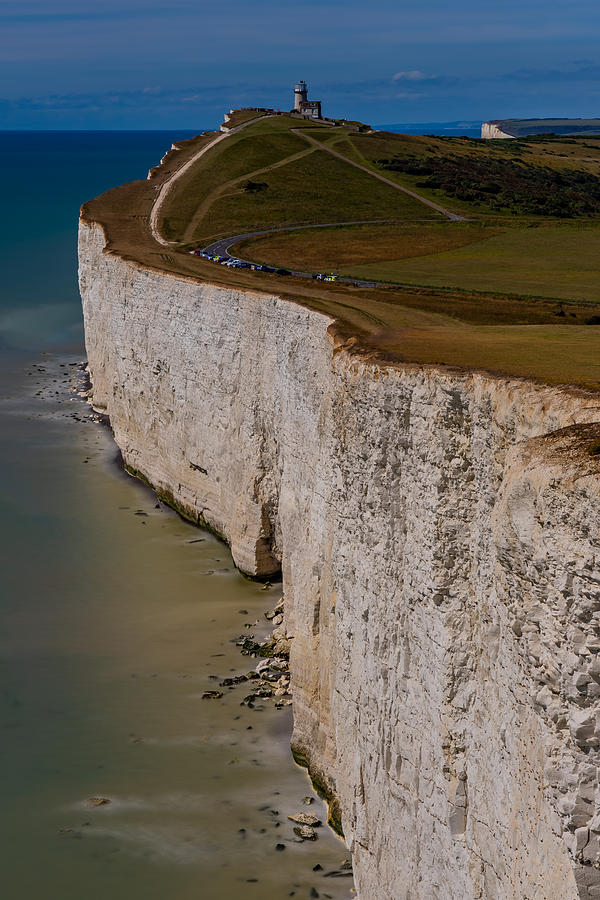Belle Tout Lighthouse At Seven Sisters Cliffs In England Seen On A Sunny Day. Photograph