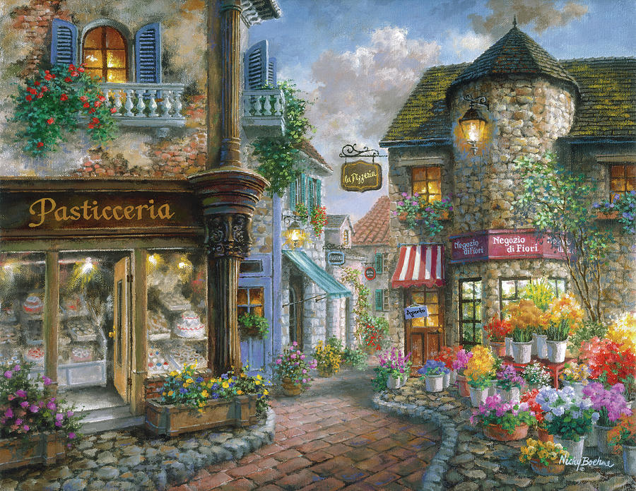 Flower Painting - Bello Piazza by Nicky Boehme