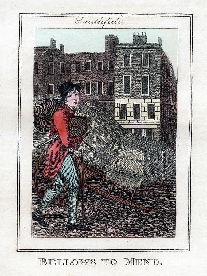 Bellows To Mend, Smithfield, London Drawing by Print Collector