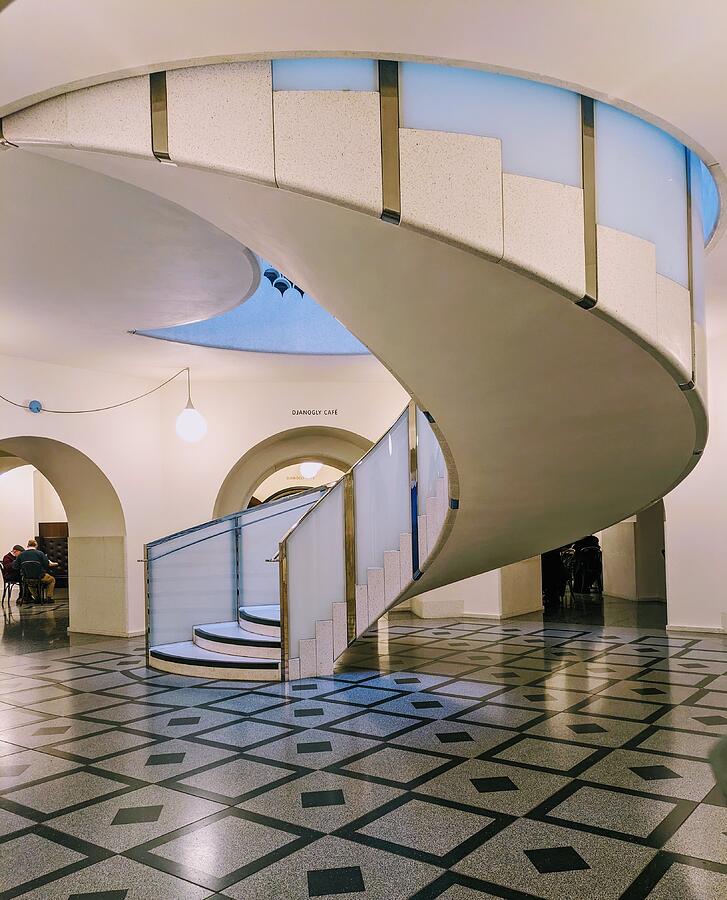 Architecture Photograph - Below Stairs by Elizabeth Allen