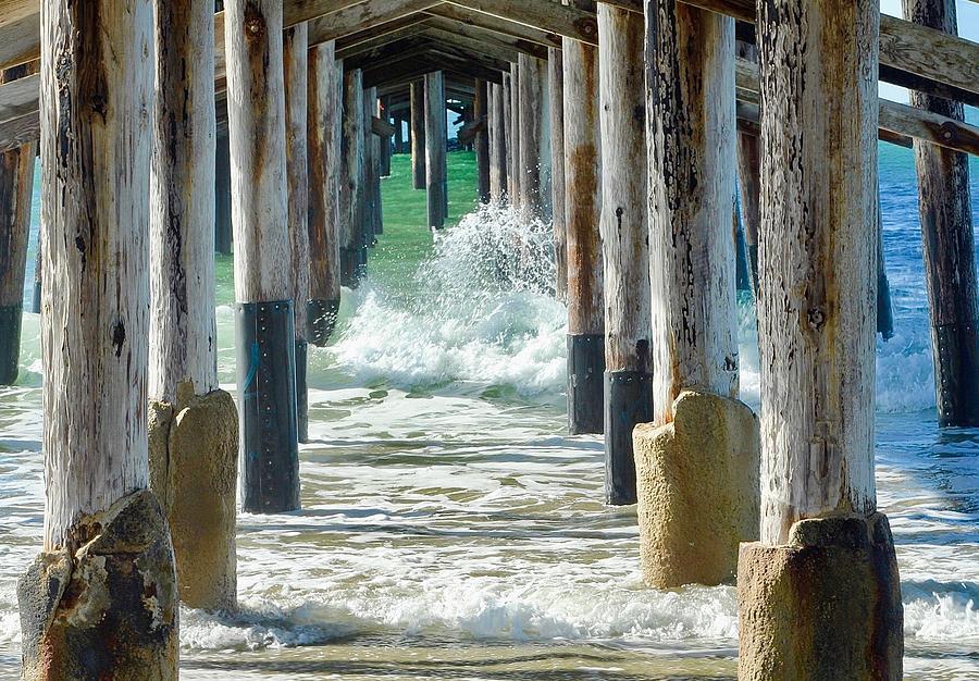 Below The Pier Photograph by Brian Eberly