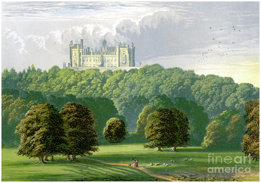 Belvoir Castle, Leicestershire, Home Drawing by Print Collector