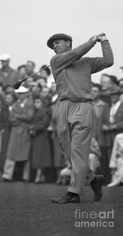 Ben Hogan Swinging Golf Club Photograph by Bettmann