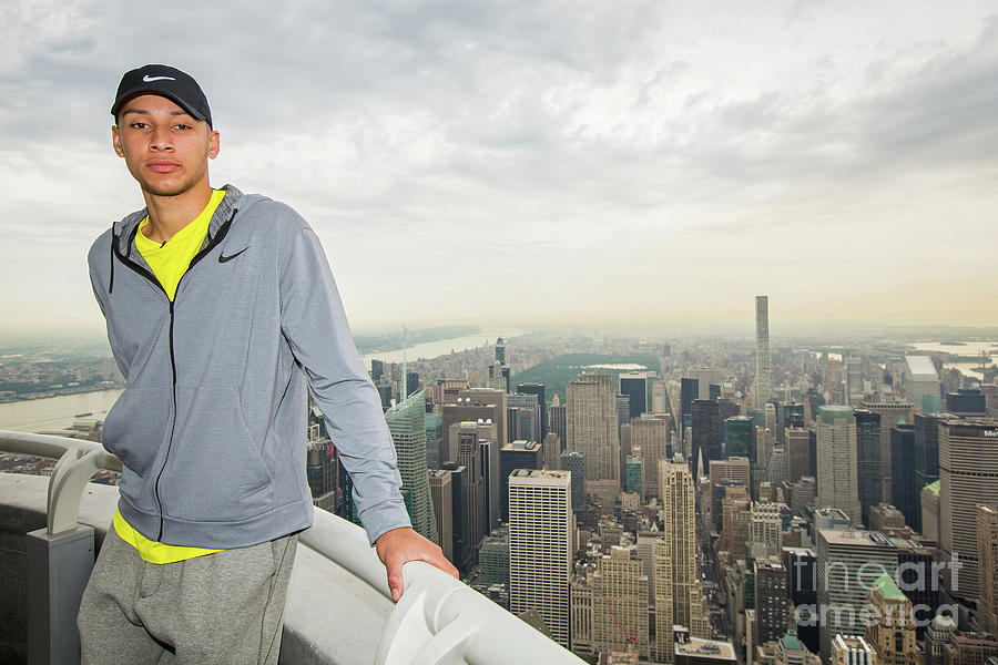 Ben Simmons Visits The Empire State Photograph by Michael J. Lebrecht Ii
