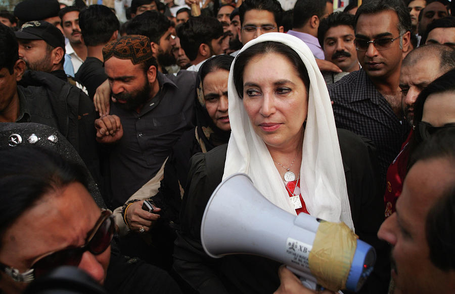 Benazir Bhutto Released From House Photograph by John Moore