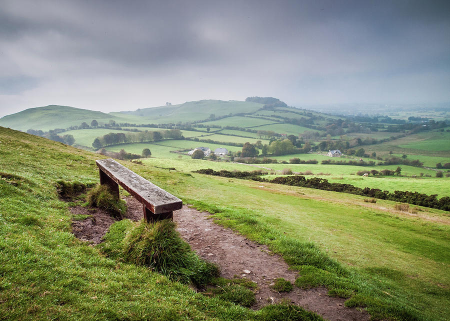 Bench On Loughcrew Photograph by Michal Baran