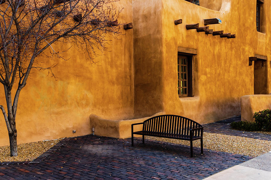 Bench, Santa Fe, New Mexico Photograph by Aashish Vaidya