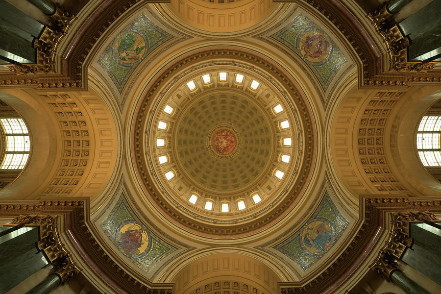 Beneath The Dome Wisconsin State Capital Photograph