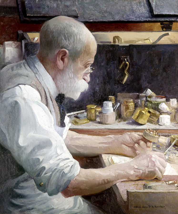 The Inventor, 1924 Painting by Gerrit Beneker