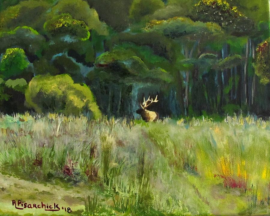 Landscape Painting - Benezette Field by Rosita Pisarchick Landscape Painting - Benezette Field by Rosita Pisarchick