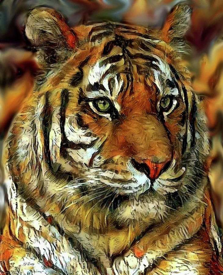 Wildlife Mixed Media - Bengal Tiger 009 by Gayle Berry