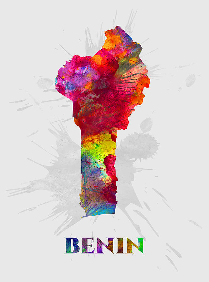 Benin Map Artist Singh Mixed Media By Artguru Official Maps Pixels 7810